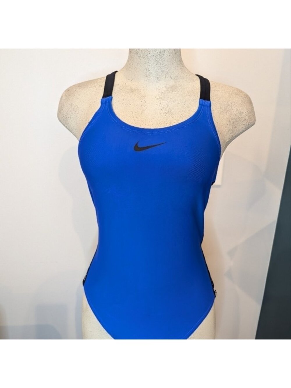 Nike Women's Racerback one piece Blue Swimsuit.Size 12 fits 8/10 NWOT